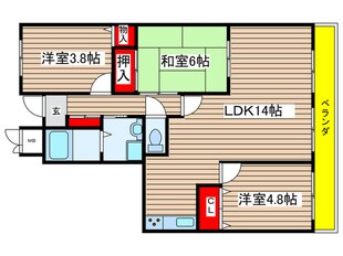 エクセリーヌ有松の物件間取画像